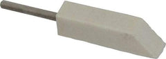 Made in USA - 3/8" Diam, 1/8" Shank Diam, Taper Shaped Mounted Bob - Medium Density, 1-1/2" Head Length, 1-1/2" Shank Length, Wool Felt, for Reciprocating Tools - Best Tool & Supply