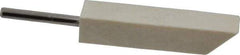 Made in USA - 3/8" Diam, 1/8" Shank Diam, Taper Shaped Mounted Bob - Hard Density, 1-3/4" Head Length, 1-1/2" Shank Length, Wool Felt, for Reciprocating Tools - Best Tool & Supply