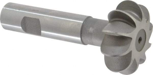 Whitney Tool Co. - 3/8" Radius, 3/4" Circle Diam, 1-7/8" Cutter Diam, Shank Connection, Convex Radius Cutter - 3/4" Shank Diam, 4" OAL, High Speed Steel, Uncoated, Profile Ground, 10 Teeth, Weldon Flat - Best Tool & Supply