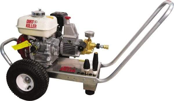 Dirt Killer - Gas, 5.5 hp, 3,000 psi, 2.5 GPM, Cold Water Pressure Washer - 50' x 3/8" Hose - Best Tool & Supply