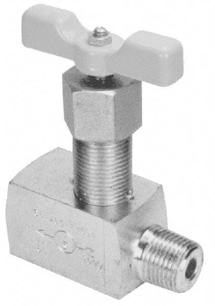 Value Collection - 3/4" Pipe, Inline Hard Seat Needle Valve - FNPT x FNPT Ends, Alloy Valve, 10,000 Max psi - Best Tool & Supply