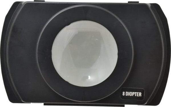 Electrix - 4 Diopter, 3" Wide, Task & Machine Light Magnifier Lens - Black, For Use with 7450 & 7452 Magnifiers - Best Tool & Supply