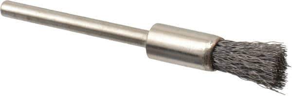 Osborn - 1/4" Brush Diam, End Brush - 1/8" Diam Shank, 25,000 Max RPM - Best Tool & Supply