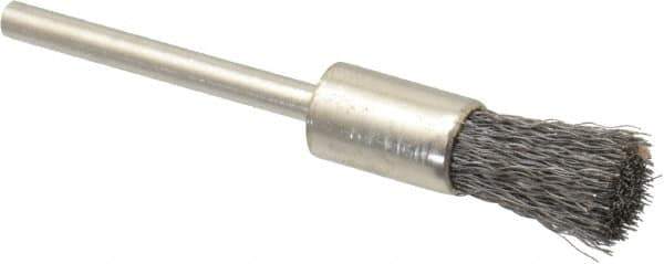 Osborn - 5/16" Brush Diam, End Brush - 1/8" Diam Shank, 25,000 Max RPM - Best Tool & Supply