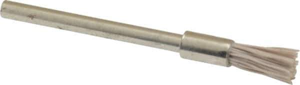 Osborn - 600 Grit, 3/16" Brush Diam, End Brush - Super Fine Grade, 1/8" Diam Shank, 6,000 Max RPM - Best Tool & Supply