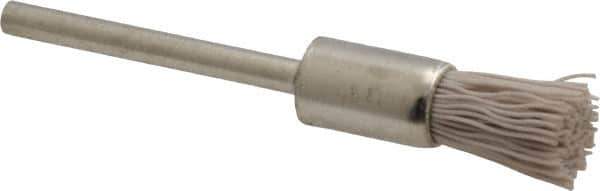 Osborn - 600 Grit, 5/16" Brush Diam, End Brush - Super Fine Grade, 1/8" Diam Shank, 6,000 Max RPM - Best Tool & Supply