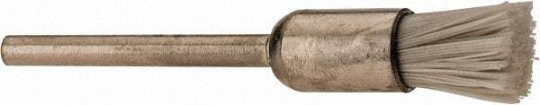 Osborn - 1,000 Grit, 5/16" Brush Diam, End Brush - Ultra Fine Grade, 1/8" Diam Shank, 6,000 Max RPM - Best Tool & Supply