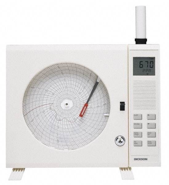 Dickson - 50 to 90°F, 7 Day Recording Time Chart - 8 Inch Diameter, Use with Co2X Recorders - Best Tool & Supply