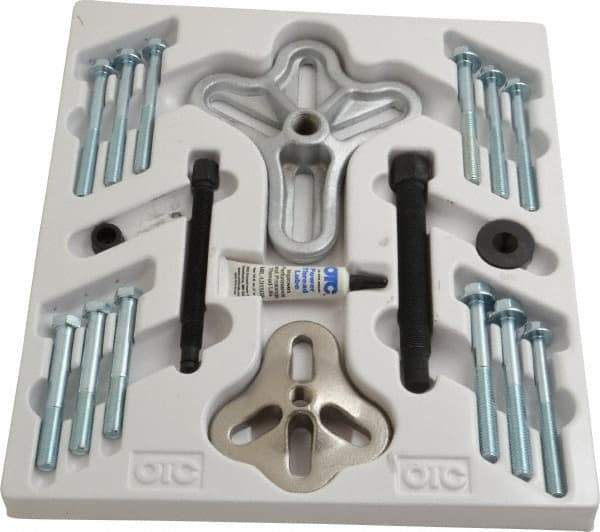 OTC - 16 Piece, 5 Ton Capacity, 4" Spread, Flange-Type Puller Set - 12-1/4" OAL - Best Tool & Supply