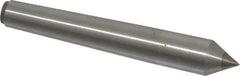 Made in USA - Carbide-Tipped Alloy Steel Standard Point Solid Dead Center - 1MT Morse Taper, 3-5/16" OAL - Best Tool & Supply