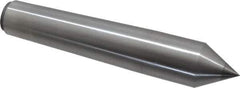 Made in USA - Carbide-Tipped Alloy Steel Standard Point Solid Dead Center - 4MT Morse Taper, 6-3/4" OAL - Best Tool & Supply