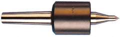 Riten - MT2 Taper Shank, 1-3/4" Head Diam 4,600 Lb Capacity Live Center - 5,000 Max RPM, 2-3/8" Head Length, 3/8" Point Diam, 1-3/4" Point Len, 750 Lb Max Workpc, Tracer Point - Best Tool & Supply