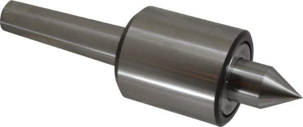 Riten - MT4 Taper Shank, 2-7/8" Head Diam 9,000 Lb Capacity Live Center - 5,500 Max RPM, 3-3/16" Head Length, 1-1/4" Point Diam, 2" Point Len, 2,200 Lb Max Workpc, Standard Point - Best Tool & Supply