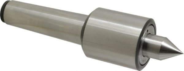 Riten - MT5 Taper Shank, 2-7/8" Head Diam 9,000 Lb Capacity Live Center - 5,500 Max RPM, 3-3/16" Head Length, 1-1/4" Point Diam, 2" Point Len, 4,400 Lb Max Workpc, Standard Point - Best Tool & Supply