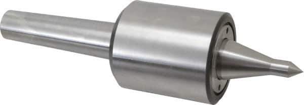 Riten - MT4 Taper Shank, 2-7/8" Head Diam 1,100 Lb Capacity Live Center - 5,500 Max RPM, 3-5/16" Head Length, 1/2" Point Diam, 2-1/2" Point Len, 1,100 Lb Max Workpc, 15/16" Tip Diam, Long Point - Best Tool & Supply