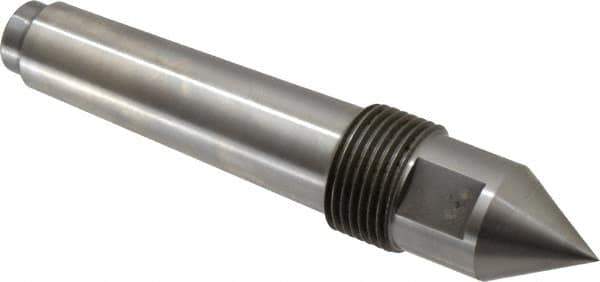 Riten - 1" Head Diam, Steel Standard Point Solid Dead Center - 3MT Morse Taper, 1" Point Diam, 1-5/8" Point Length - Best Tool & Supply