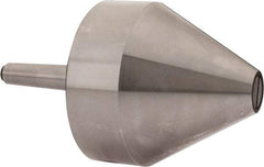 Riten - MT2 Taper Shank, 4" Head Diam 8,000 Lb Capacity Live Center - 4-9/32" Head Length, 1" Point Diam, 4.2813" Point Len, 2,000 Lb Max Workpc, Bull Nose Point - Best Tool & Supply