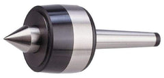 Bison - MT6 Taper Shank, 5.12" Head Diam 7,700 Lb Capacity Live Center - 2,000 Max RPM, 2.48" Point Diam, 2.52" Point Len, 7,700 Lb Max Workpc, 13.13" OAL, 2.52" Long Tip, Standard Point - Best Tool & Supply