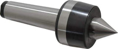 Bison - MT5 Taper Shank, 3.35" Head Diam 4,400 Lb Capacity Live Center - 2,500 Max RPM, 1.61" Point Diam, 1.77" Point Len, 4,400 Lb Max Workpc, 9.33" OAL, 1.77" Long Tip, Standard Point - Best Tool & Supply