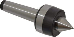 Bison - MT4 Taper Shank, 2.52" Head Diam 1,850 Lb Capacity Live Center - 3,000 Max RPM, 1.1" Point Diam, 1.24" Point Len, 1,850 Lb Max Workpc, 7.24" OAL, 1.24" Long Tip, Standard Point - Best Tool & Supply