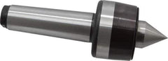 Bison - MT5 Taper Shank, 3.35" Head Diam 4,400 Lb Capacity Live Center - 2,500 Max RPM, 1.61" Point Diam, 1.77" Point Len, 4,400 Lb Max Workpc, 9.33" OAL, 1.77" Long Tip, Standard Point - Best Tool & Supply