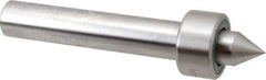 Riten - Straight Shank, 1-11/16" Head Diam 4,250 Lb Capacity Live Center - 1,000 Max RPM, 15/16" Long Case, 7/8" Point Diam, 1" Point Len, 1,000 Lb Max Workpiece, Standard Point - Best Tool & Supply