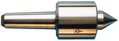 Riten - MT7 Taper Shank, 6-9/16" Head Diam 45,000 Lb Capacity Live Center - 3,000 Max RPM, 5-3/32" Head Length, 2-5/8" Point Diam, 2-1/2" Point Len, 22,500 Lb Max Workpc, Standard Point - Best Tool & Supply