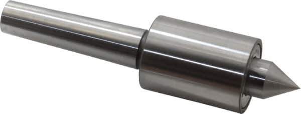 Riten - MT3 Taper Shank, 1-3/4" Head Diam 4,600 Lb Capacity Live Center - 5,000 Max RPM, 2-3/8" Head Length, 7/8" Point Diam, 1-1/8" Point Len, 920 Lb Max Workpc, Standard Point - Best Tool & Supply