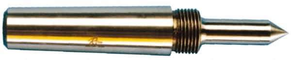 Riten - 1-3/4" Head Diam, Steel Standard Point Solid Dead Center - 5MT Morse Taper, 1-3/4" Point Diam, 2-15/32" Point Length - Best Tool & Supply