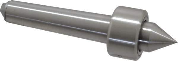 Riten - MT2 Taper Shank, 1-1/4" Head Diam 1,500 Lb Capacity Live Center - 1,000 Max RPM, 3/4" Head Length, 3/4" Point Diam, 13/16" Point Len, 400 Lb Max Workpc, Standard Point - Best Tool & Supply