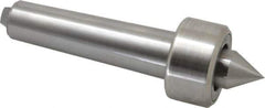 Riten - MT4 Taper Shank, 2-1/8" Head Diam 6,750 Lb Capacity Live Center - 1,000 Max RPM, 1-3/16" Head Length, 1" Point Diam, 1" Point Len, 1,800 Lb Max Workpc, Standard Point - Best Tool & Supply