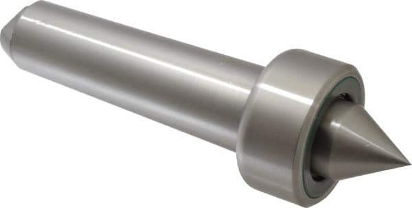 Riten - MT5 Taper Shank, 2-13/16" Head Diam 9,400 Lb Capacity Live Center - 1,000 Max RPM, 1-13/32" Head Length, 1-1/2" Point Diam, 1-1/2" Point Len, 3,800 Lb Max Workpc, Standard Point - Best Tool & Supply