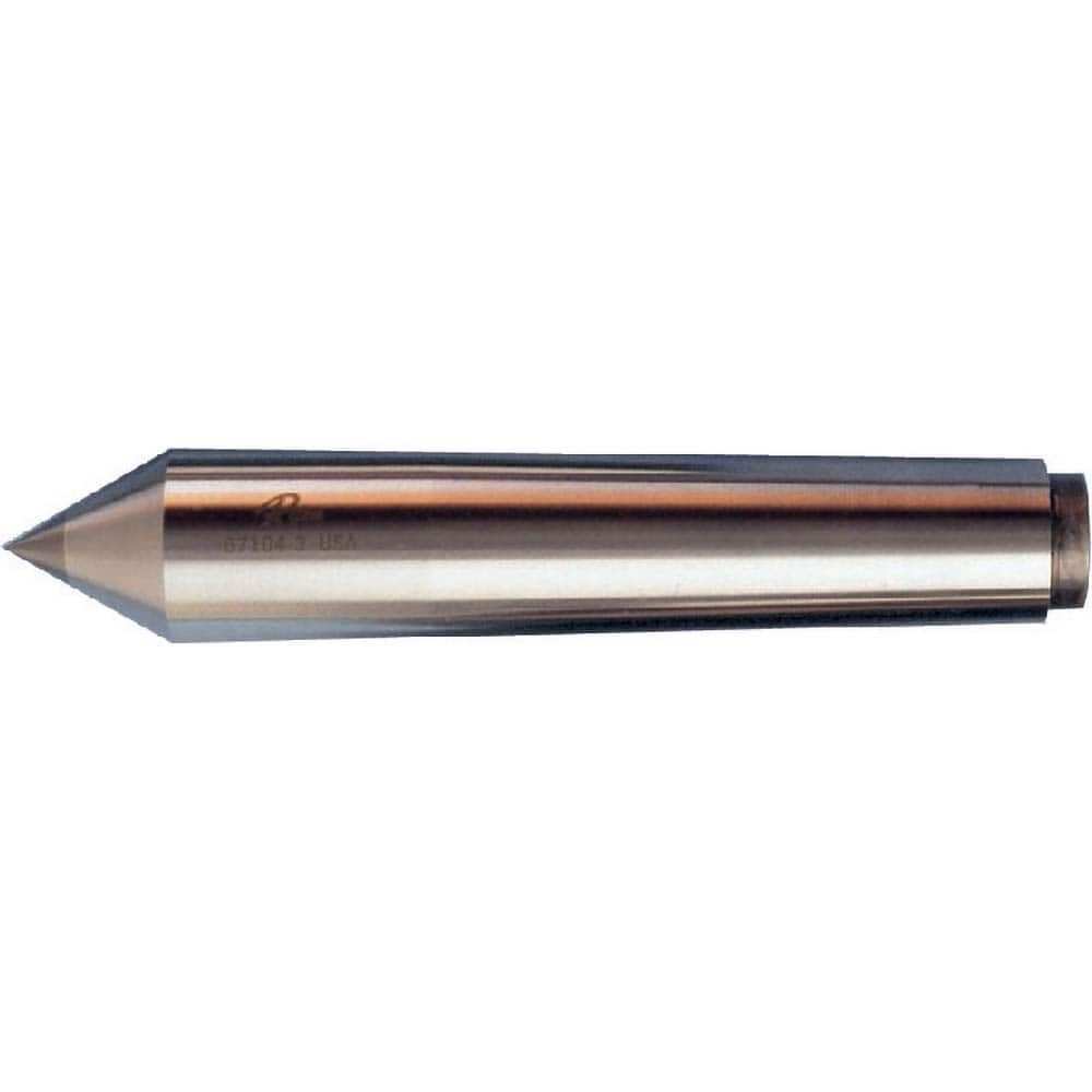 Riten - 3.27" Head Diam, Carbide-Tipped Steel Standard Point Solid Dead Center - Exact Industrial Supply