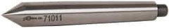 Riten - 0.475" Head Diam, Hardened Tool Steel Standard Point Solid Dead Center - 1MT Morse Taper, 0.475" Point Diam, 3-5/16" OAL - Best Tool & Supply