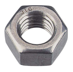 Value Collection - M22x2.50 Metric Coarse Steel Right Hand Hex Nut - 32mm Across Flats, 18mm High, Zinc-Plated Finish - Best Tool & Supply