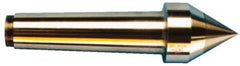 Riten - 1-51/64" Head Diam, Carbide-Tipped Steel Standard Point Solid Dead Center - B&S 12 Brown & Sharpe Taper, 1-51/64" Point Diam - Best Tool & Supply