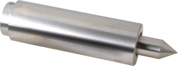 Concentric - Straight Shank, Live Center - 1,500 Max RPM, 0.686" Point Diam, 1.38" Point Len, 2,500 Lb Max Workpiece, Standard Point - Best Tool & Supply