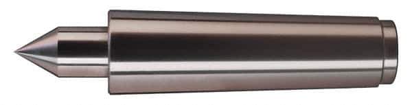 Concentric - Straight Shank, Live Center - 1.509" Point Diam, 2-3/4" Point Len, 2,500 Lb Max Workpiece, Standard Point - Best Tool & Supply