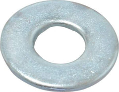 Value Collection - 3/8" Screw, Steel USS Flat Washer - 0.433" ID x 1.03" OD, 0.104" Thick, Zinc-Plated Finish - Best Tool & Supply