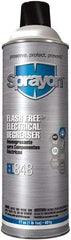 Sprayon - 17 Ounce Aerosol Electrical Grade Cleaner/Degreaser - 37,000 Volt Dielectric Strength, Nonflammable, Food Grade, Plastic Safe - Best Tool & Supply