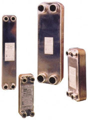 Bell & Gossett - Inch, Brazed Plate Heat Exchanger - Max psi, °F Max," Wide x" High x" Deep - Best Tool & Supply