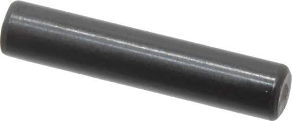 Holo-Krome - 4mm Diam x 20mm Pin Length Grade 8 Alloy Steel Standard Dowel Pin - Black Luster Finish, C 60 (Surface) & C 50-58 Hardness, 1 Beveled & 1 Rounded End - Best Tool & Supply