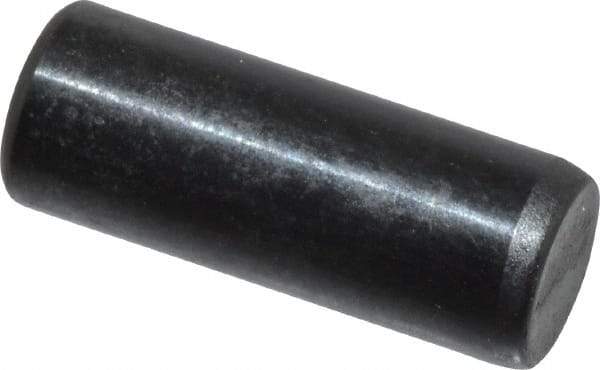 Holo-Krome - 6mm Diam x 16mm Pin Length Grade 8 Alloy Steel Standard Dowel Pin - Black Luster Finish, C 60 (Surface) & C 50-58 Hardness, 1 Beveled & 1 Rounded End - Best Tool & Supply