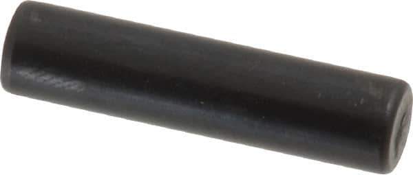 Holo-Krome - 6mm Diam x 25mm Pin Length Grade 8 Alloy Steel Standard Dowel Pin - Black Luster Finish, C 60 (Surface) & C 50-58 Hardness, 1 Beveled & 1 Rounded End - Best Tool & Supply