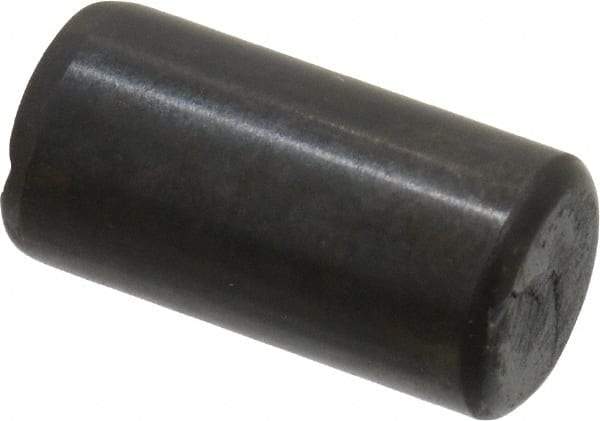 Holo-Krome - 8mm Diam x 16mm Pin Length Grade 8 Alloy Steel Standard Dowel Pin - Black Luster Finish, C 60 (Surface) & C 50-58 Hardness, 1 Beveled & 1 Rounded End - Best Tool & Supply