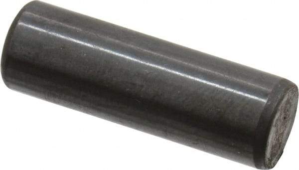 Holo-Krome - 8mm Diam x 25mm Pin Length Grade 8 Alloy Steel Standard Dowel Pin - Black Luster Finish, C 60 (Surface) & C 50-58 Hardness, 1 Beveled & 1 Rounded End - Best Tool & Supply