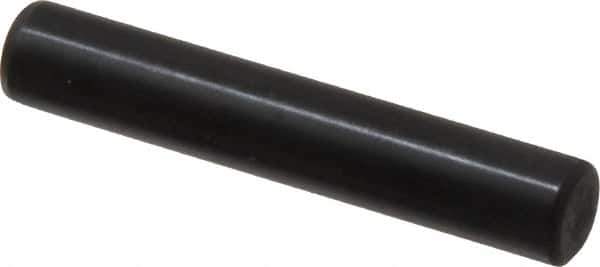 Holo-Krome - 8mm Diam x 45mm Pin Length Grade 8 Alloy Steel Standard Dowel Pin - Black Luster Finish, C 60 (Surface) & C 50-58 Hardness, 1 Beveled & 1 Rounded End - Best Tool & Supply