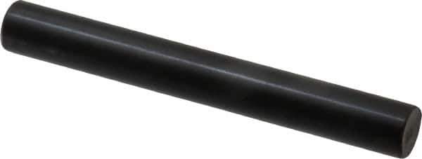 Holo-Krome - 10mm Diam x 80mm Pin Length Grade 8 Alloy Steel Standard Dowel Pin - Black Luster Finish, C 60 (Surface) & C 50-58 Hardness, 1 Beveled & 1 Rounded End - Best Tool & Supply