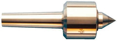 Riten - MT3 Taper Shank, 2-1/8" Head Diam 3,400 Lb Capacity Live Center - 6,000 Max RPM, 2" Head Length, 1" Point Diam, 1-3/8" Point Len, 1,100 Lb Max Workpc, Standard Point - Best Tool & Supply