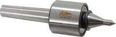 Riten - MT3 Taper Shank, 2-1/8" Head Diam 3,400 Lb Capacity Live Center - 6,000 Max RPM, 2" Head Length, 3/8" Point Diam, 2" Point Len, 310 Lb Max Workpc, 2" Tip Diam, Long Point - Best Tool & Supply